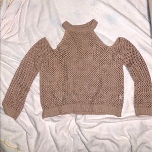 Millau crochet cold shoulder sweater